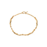 Bracelete Paola Vilas em prata 925 com banho de ouro 18k de corpos femininos em corrente