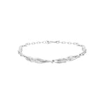 Bracelete em prata 925 de corpos femininos em corrente